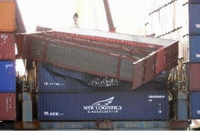 container ship accident