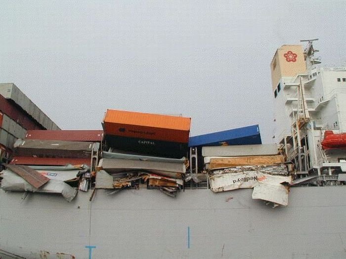 container ship accident