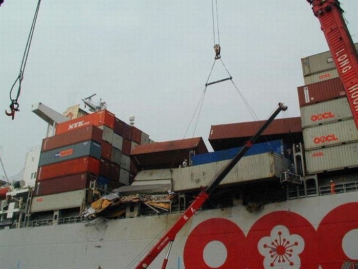 container ship accident