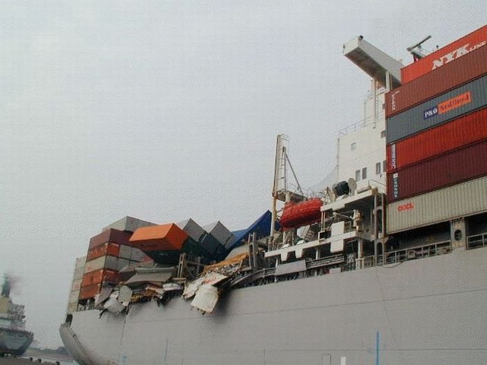 container ship accident