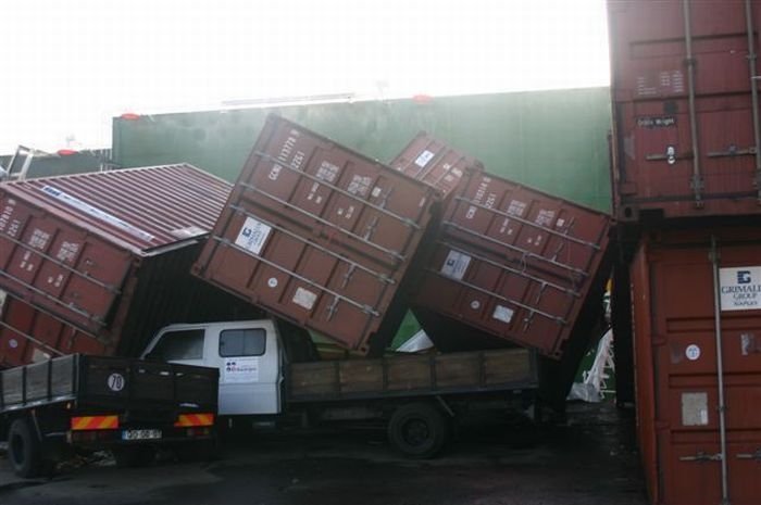 container ship accident