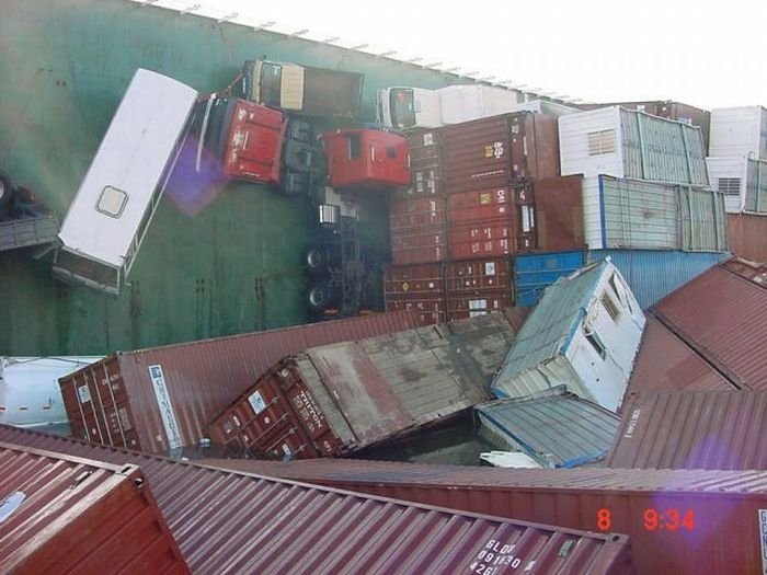 container ship accident