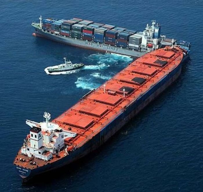 container ship accident