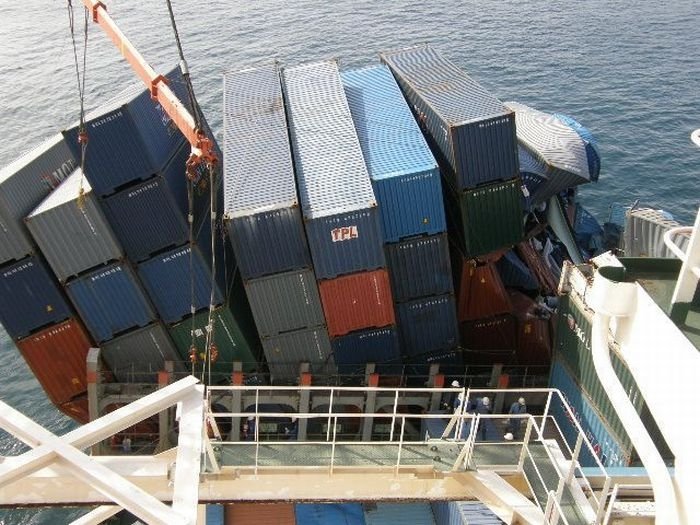 container ship accident