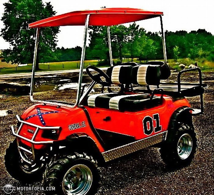 pimped out golf cart