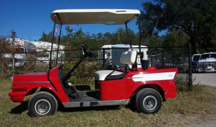 pimped out golf cart