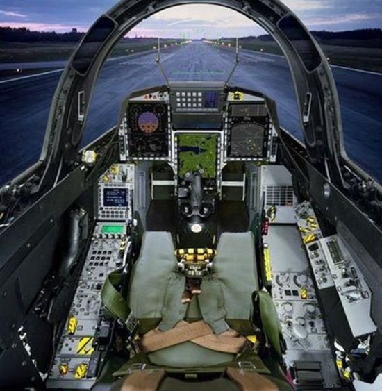 fighter jet cockpit