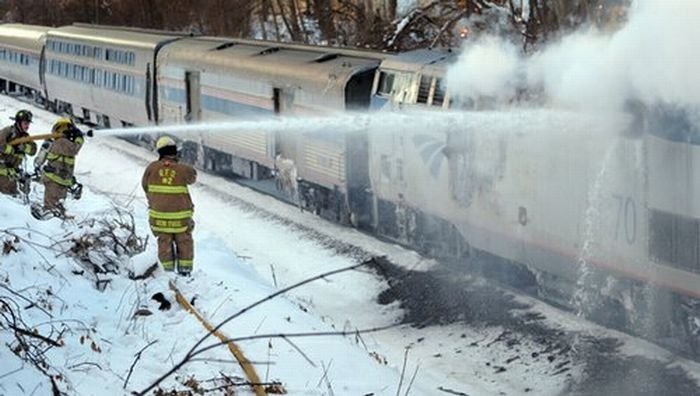 Amtrak train fire, Netherlands