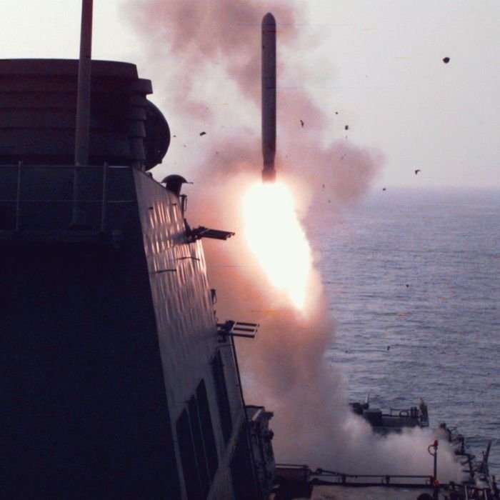 tomahawk missile in action