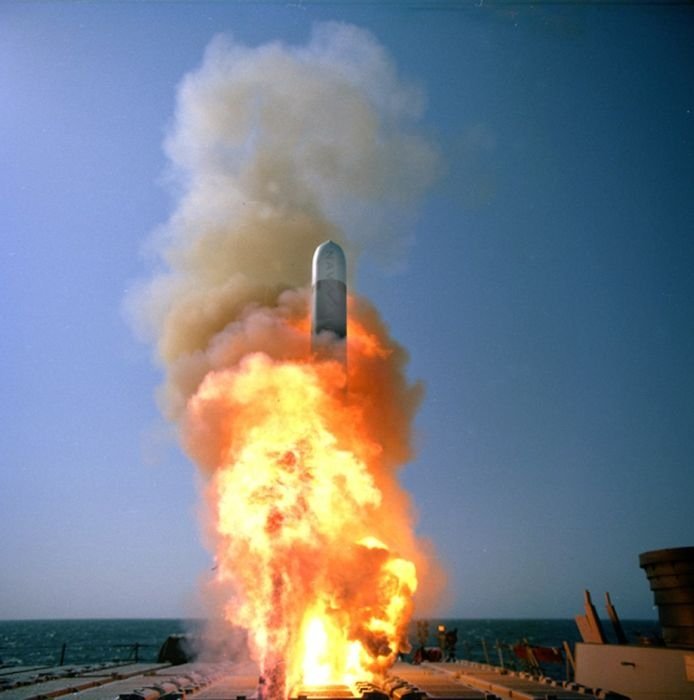 tomahawk missile in action