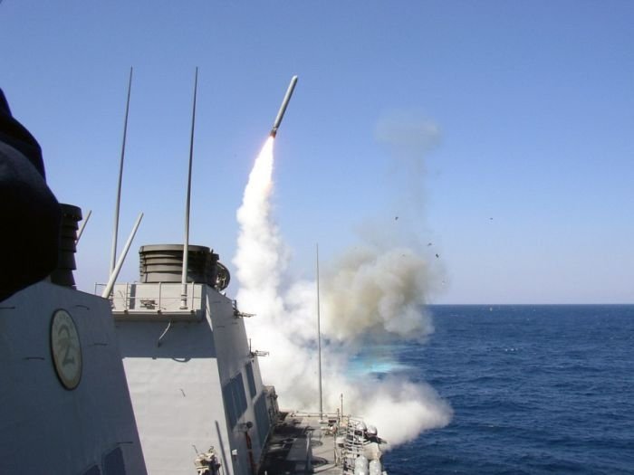 tomahawk missile in action