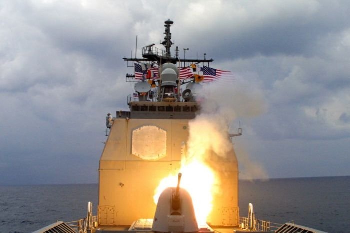 tomahawk missile in action