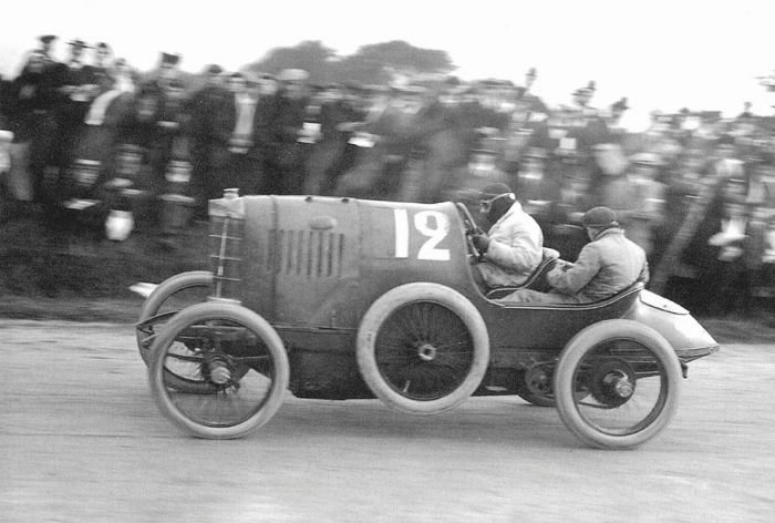 antique retro racing car