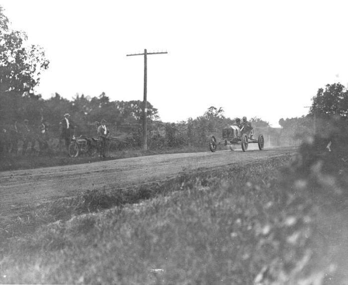 antique retro racing car