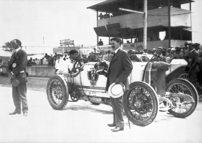 antique retro racing car