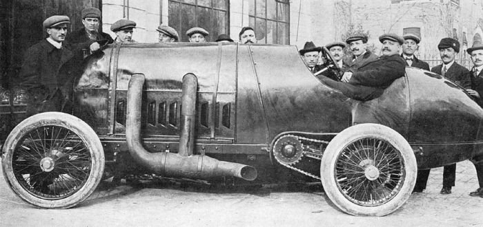 antique retro racing car