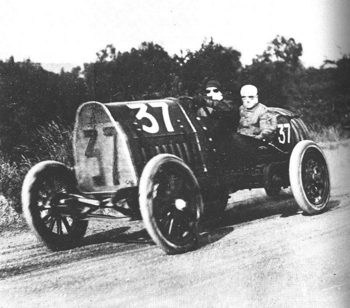 antique retro racing car
