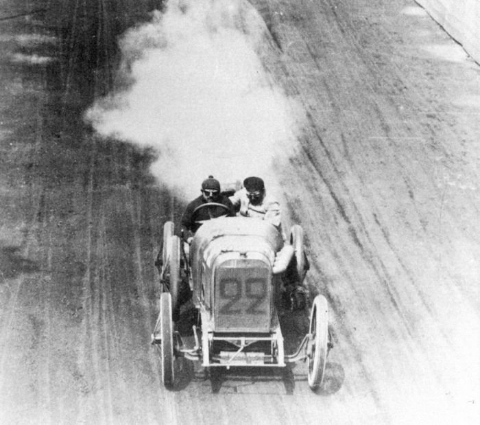 antique retro racing car