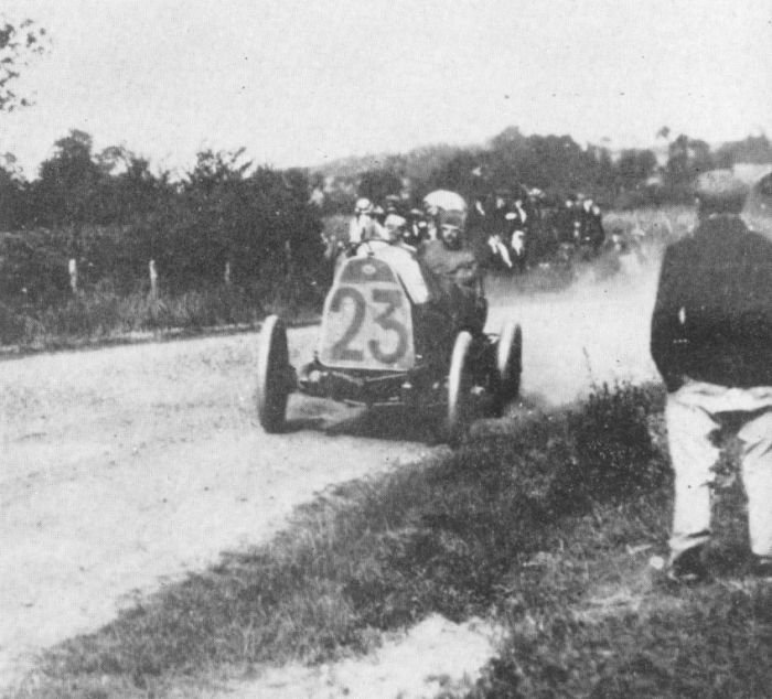 antique retro racing car