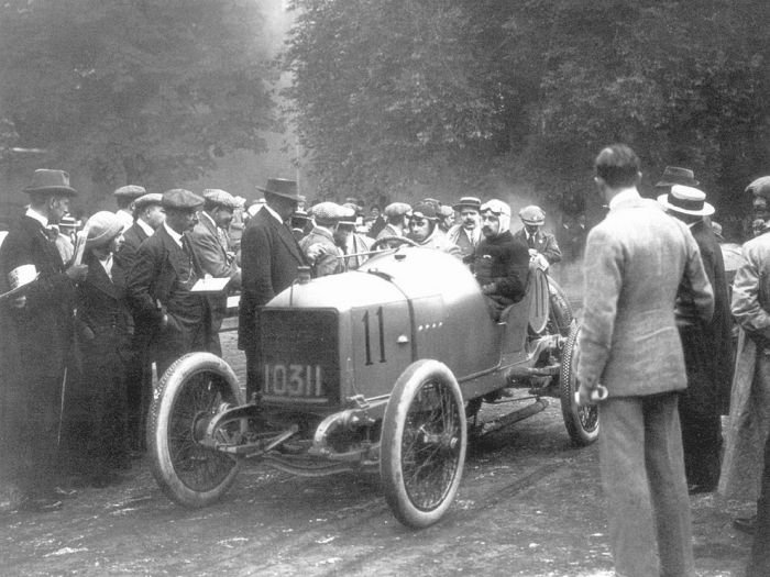 antique retro racing car