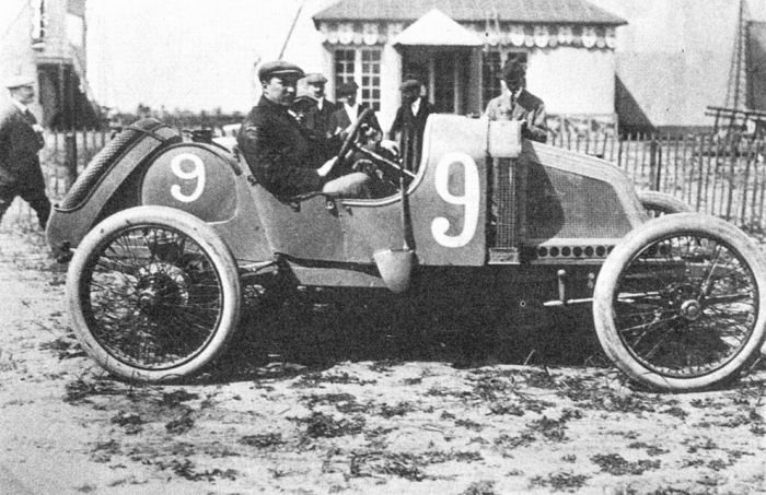 antique retro racing car