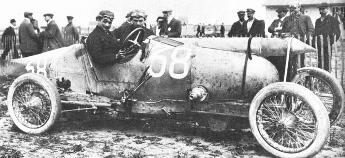 antique retro racing car