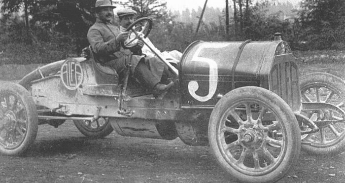 antique retro racing car