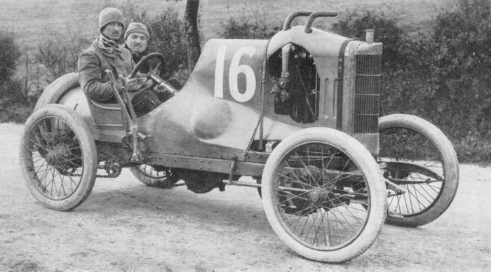 antique retro racing car