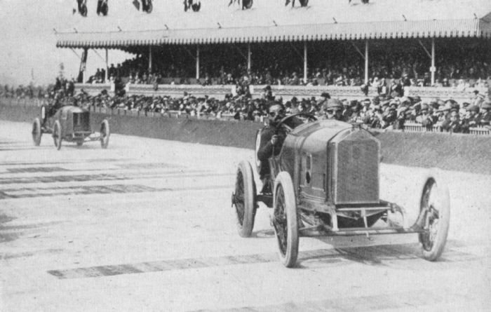 antique retro racing car