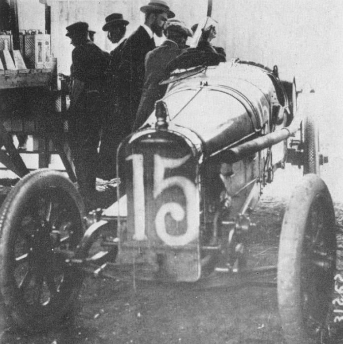 antique retro racing car