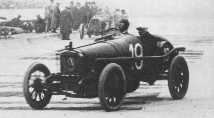 antique retro racing car