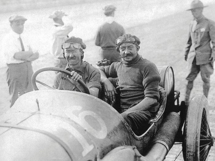 antique retro racing car