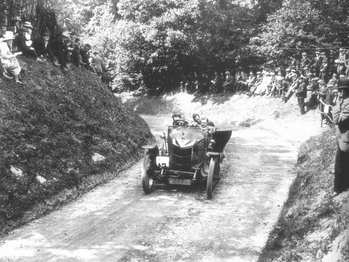 antique retro racing car