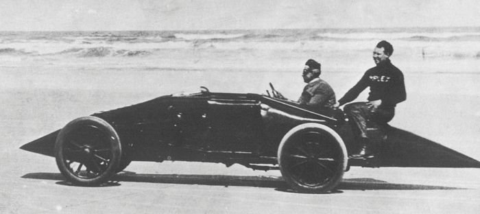 antique retro racing car