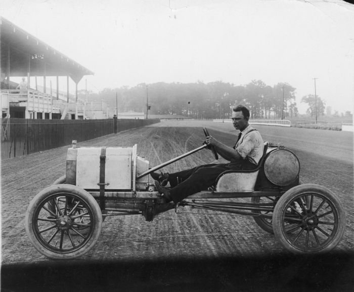 antique retro racing car