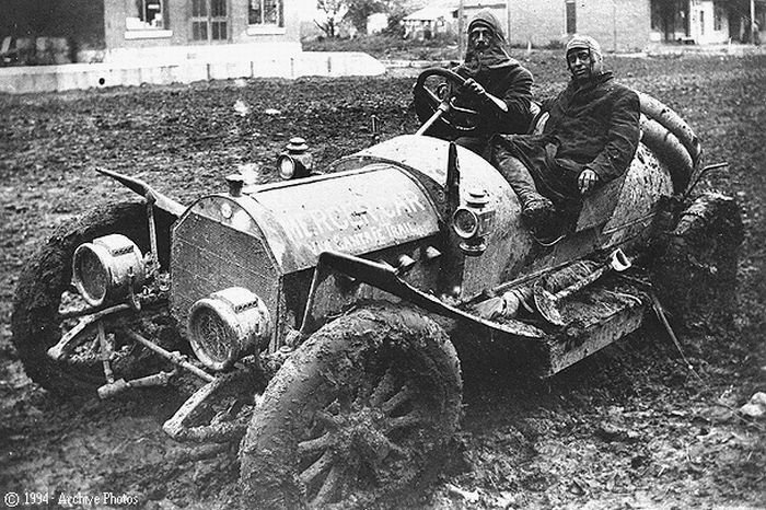 antique retro racing car