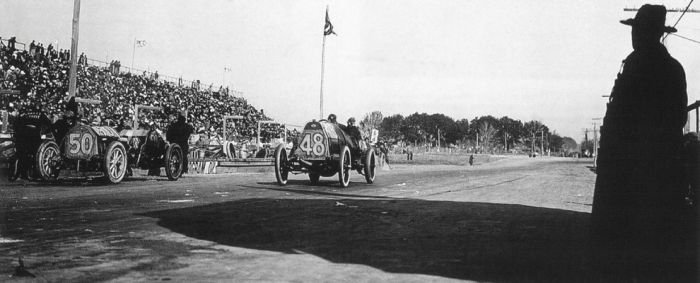 antique retro racing car