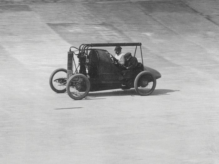 antique retro racing car