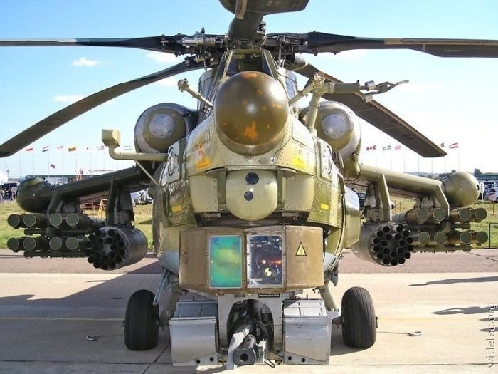 helicopter in action