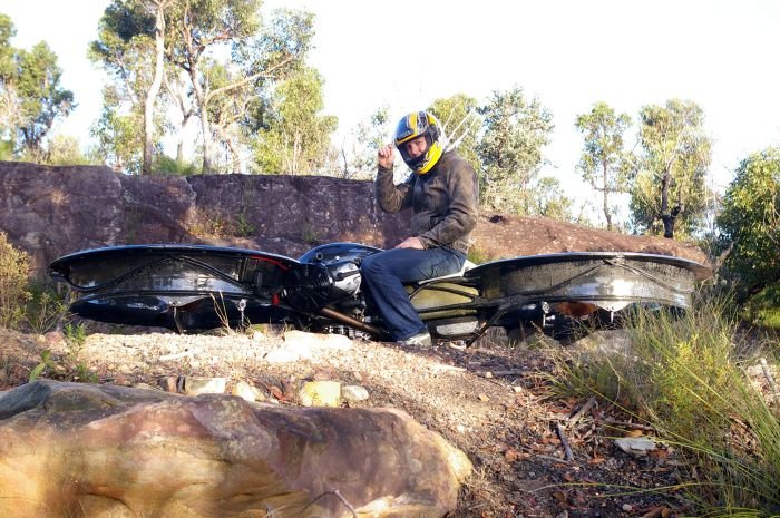 Twin rotor hoverbike by Chris Malloy