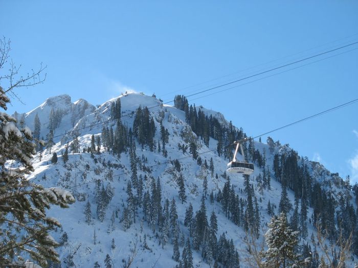 cable car aerial view