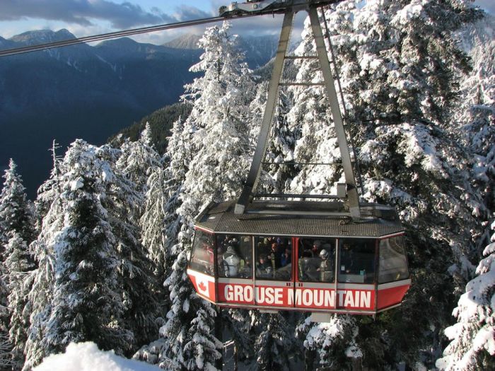 cable car aerial view