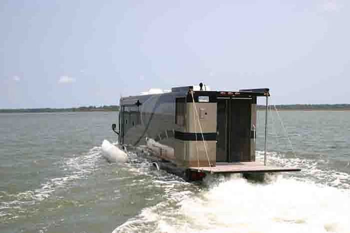 luxurious amphibious bus