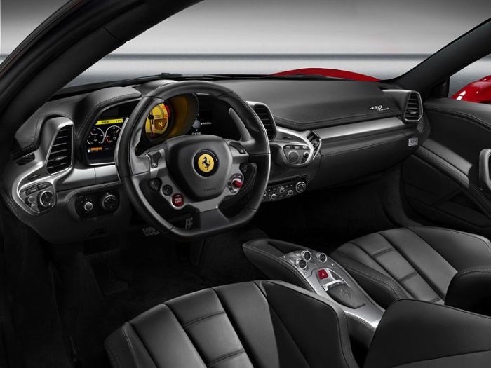 expensive car interior