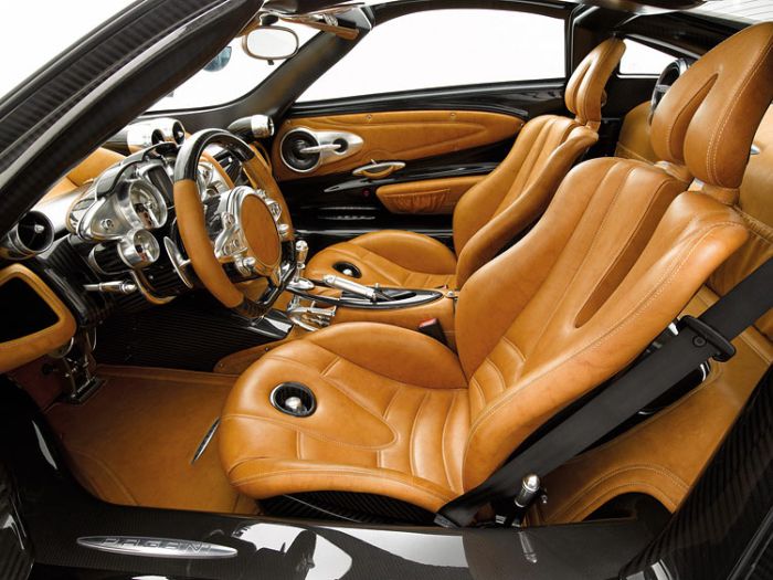 expensive car interior