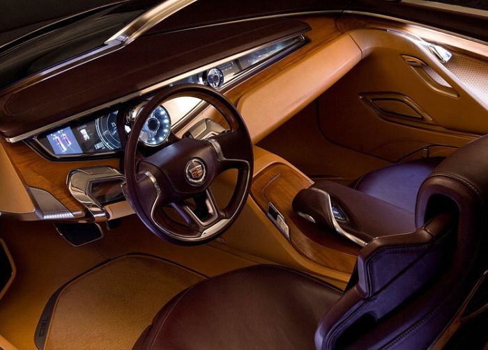 expensive car interior