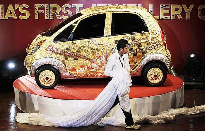 Tata Nano, 24 carat gold plated