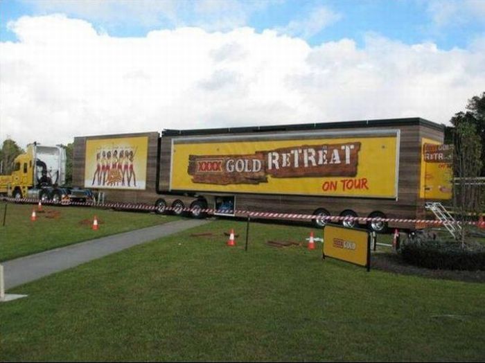 XXXX Gold retreat on tour, Party truck, Australia