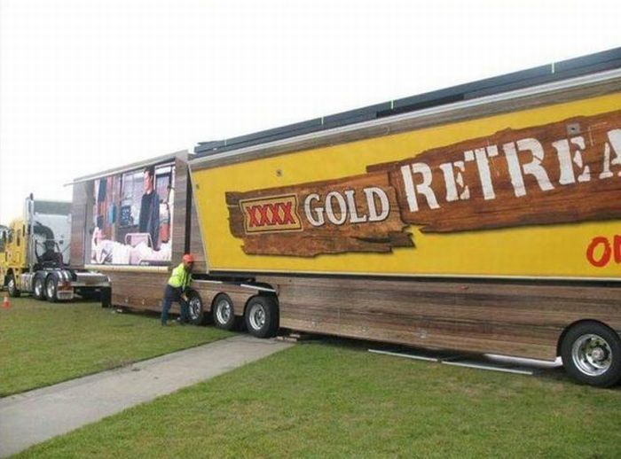 XXXX Gold retreat on tour, Party truck, Australia