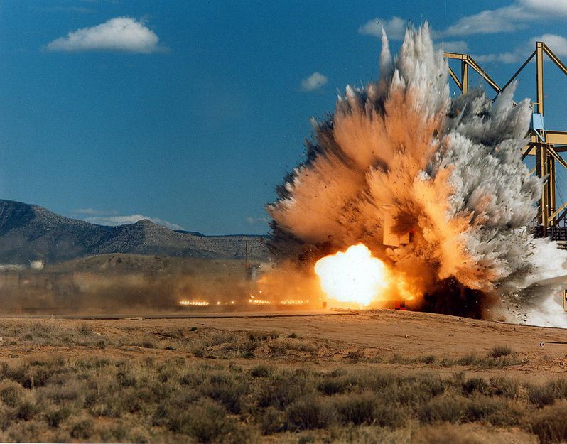 space shuttle crash test